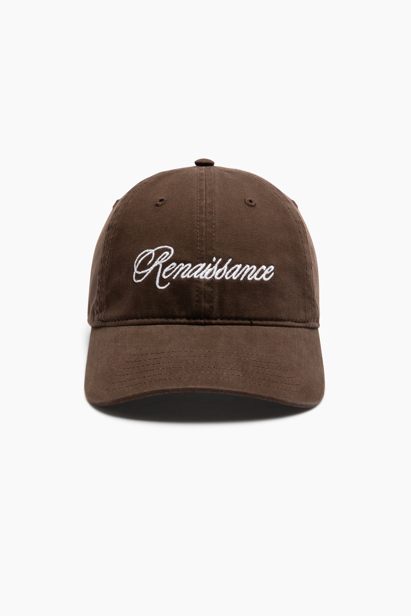 brown cap with 'renaissance' text 
