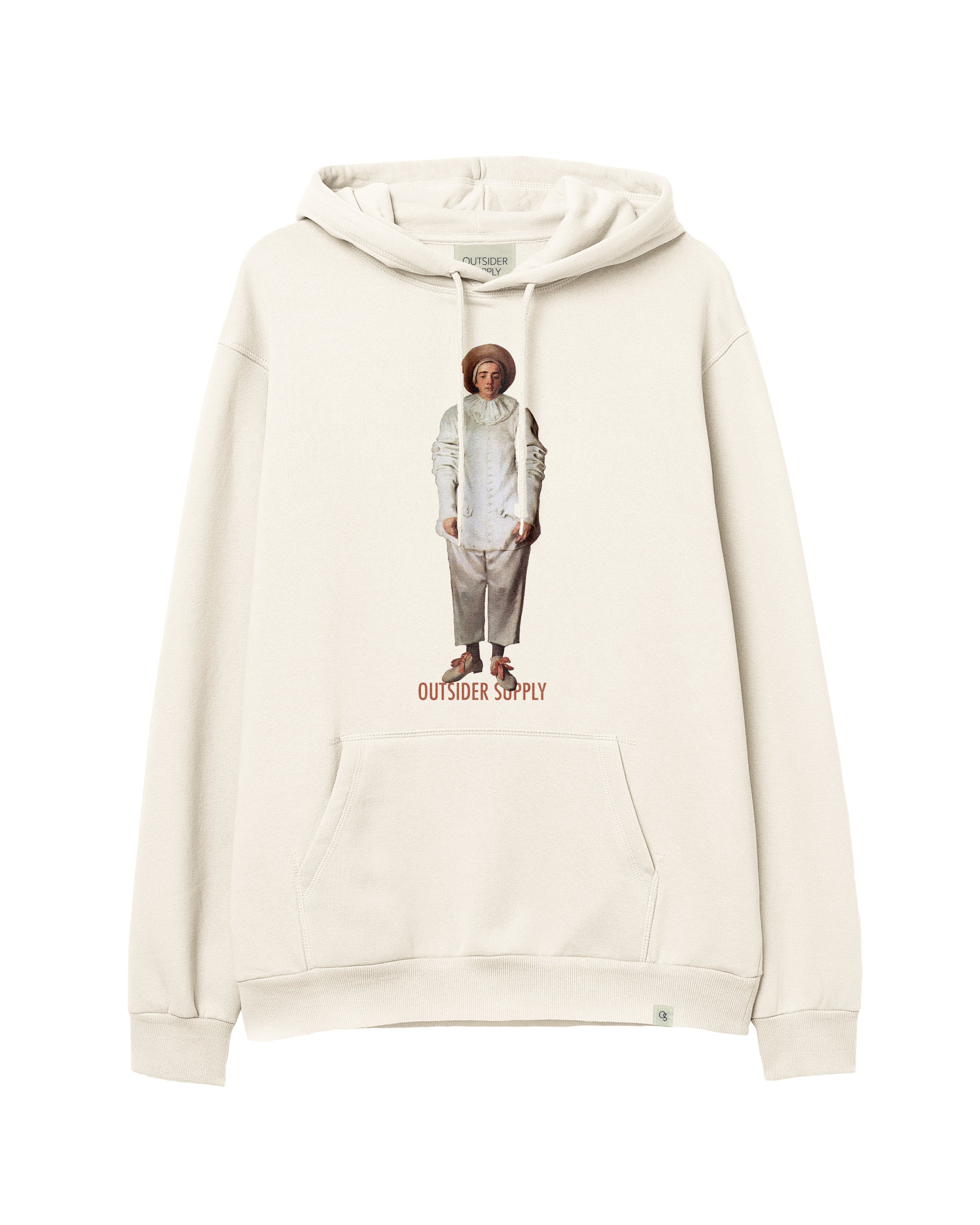 Sweat à capuche bio épais Pierrot